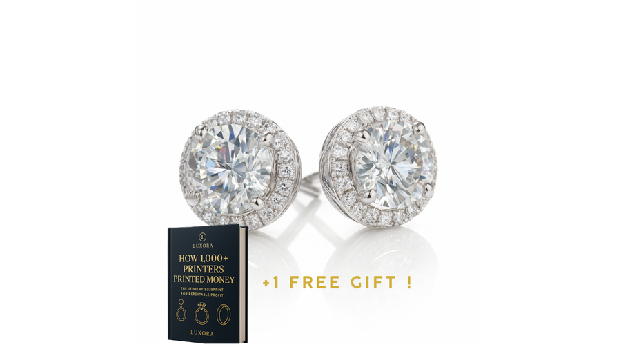 Luxora Halo Earrings