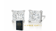 Luxora Princess Cut Earrings