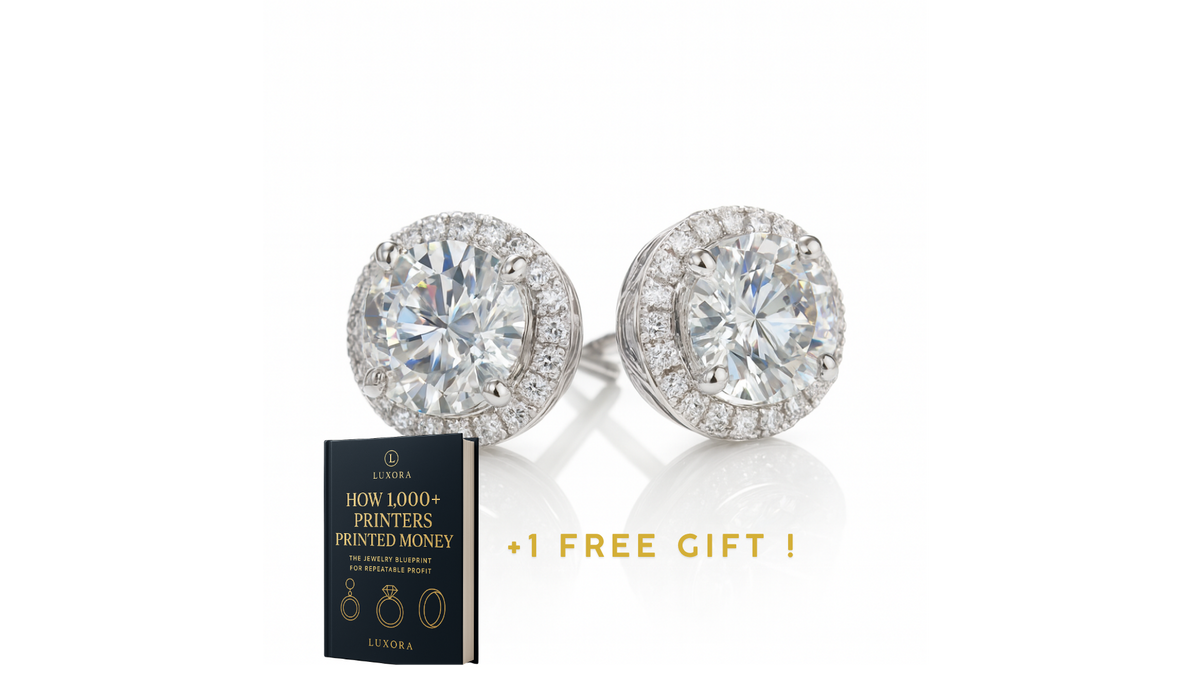 Luxora Halo Earrings